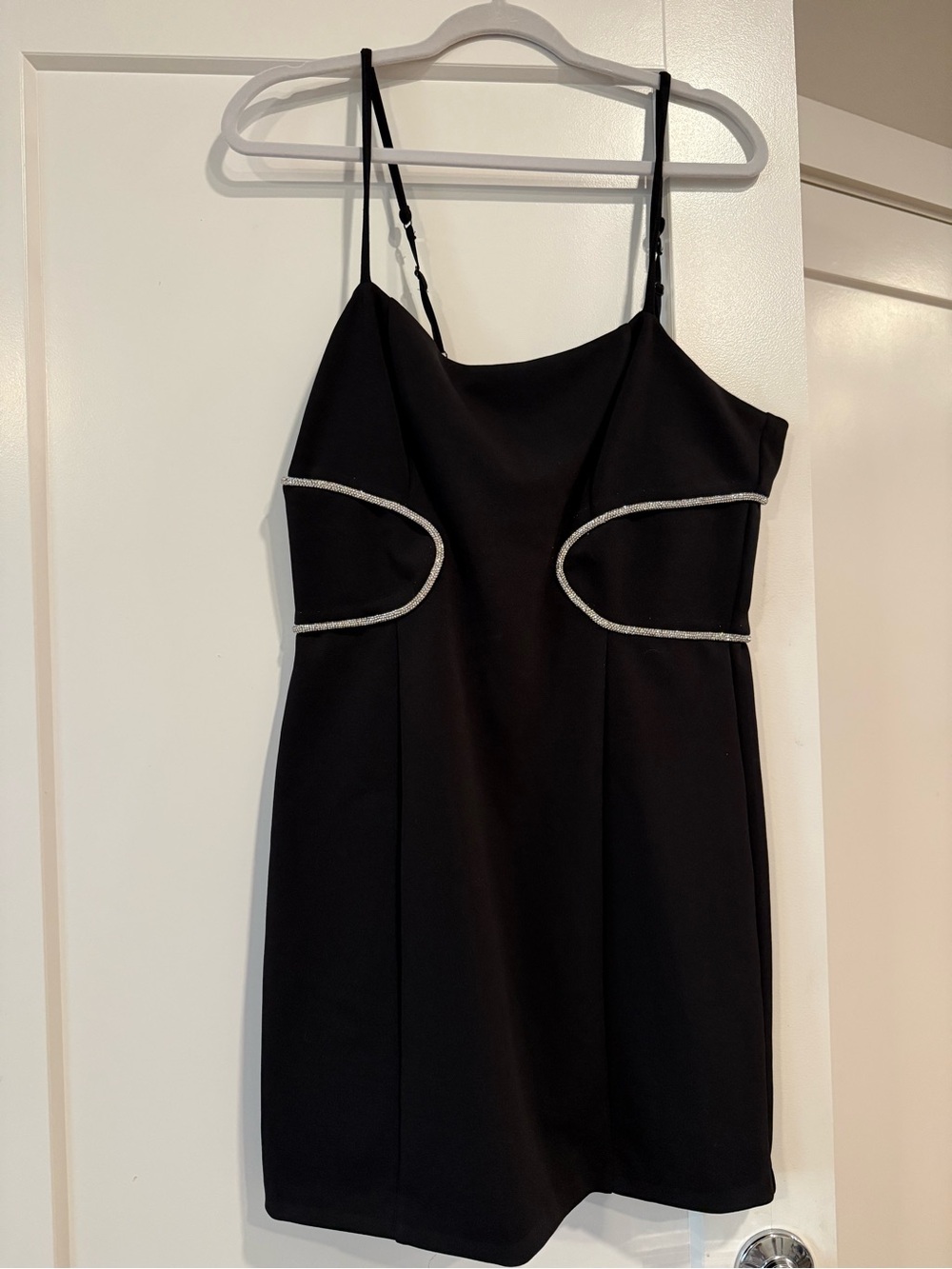 Guess Black Mini Dress with Silver Trim